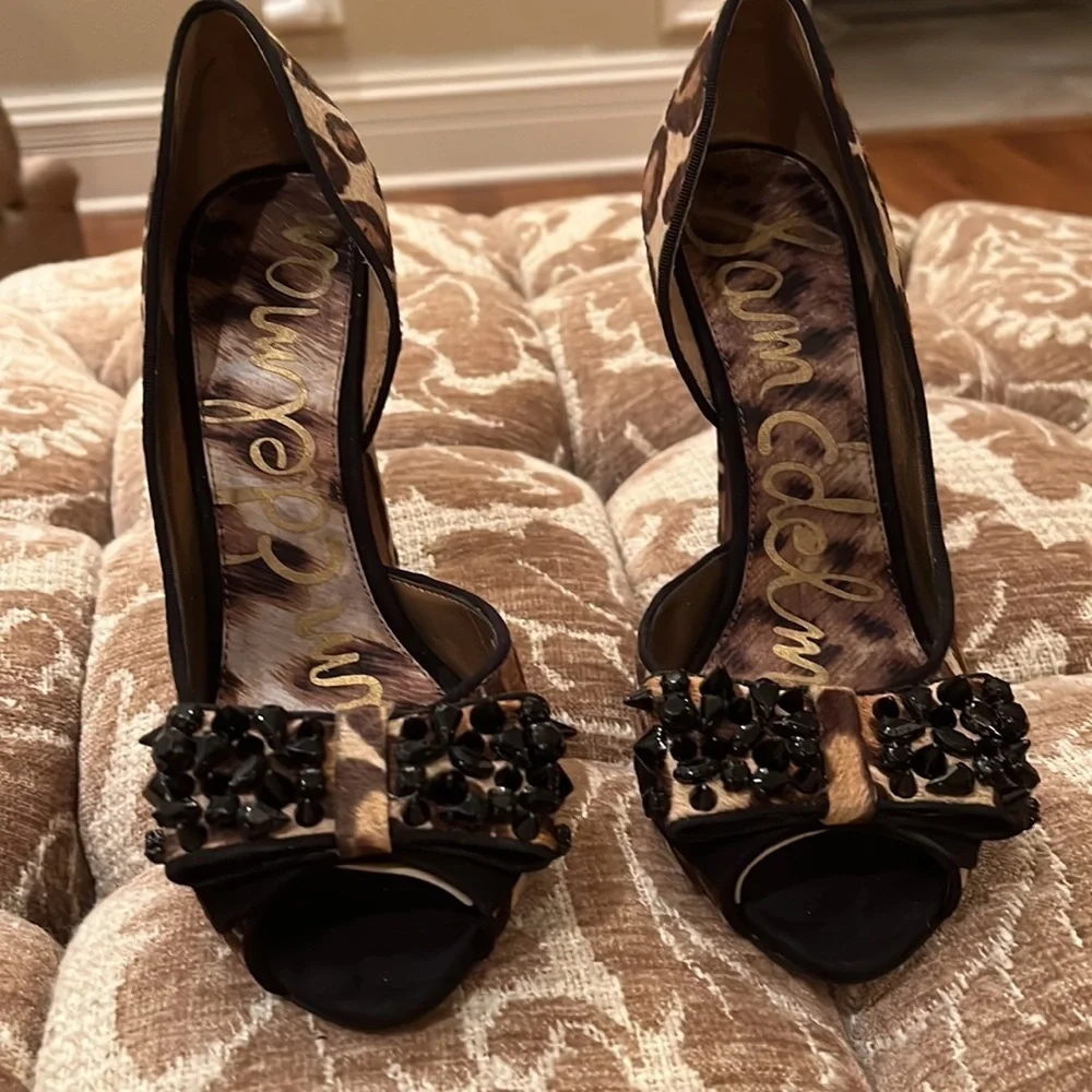 Sam Edelman cheetah spike heels - Picture 2 of 4